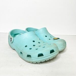 Crocs Classic Rubber Slide On Mules Clogs Size 9 Blue Women’s